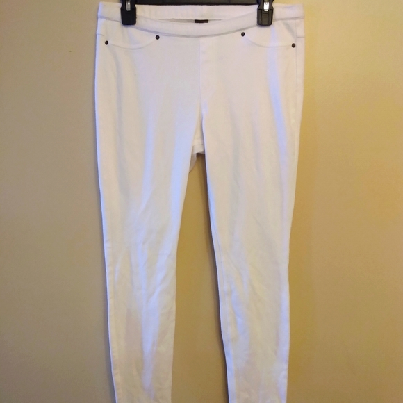 hue jeggings white